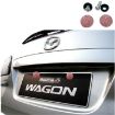 Green Diamond-Encrusted Car License Plate Screw Caps - Anti-Theft Screws - 3
