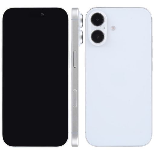 iPhone 16 Black Screen Dummy Display Model (White) - 1
