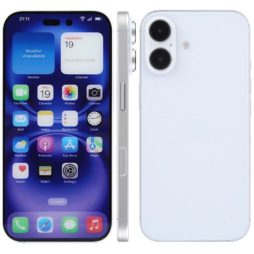 iPhone 16 Color Screen Dummy Display Model (White) - 1