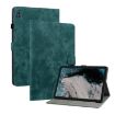 Nokia T20 10.4 2021 Tablet Case - Tiger Pattern PU, Dark Green - 1