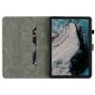 Nokia T20 10.4 2021 Tablet Case - Tiger Pattern PU, Dark Green - 5