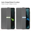 Nokia T20 Three-folding Holder Tablet Case (Grey) - 7