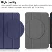 Nokia T20 Three-folding Holder Leather Tablet Case - Dark Blue - 6