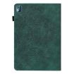 Nokia T10 Green Leather Tablet Case - Peacock Embossed Pattern - 3