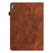 Nokia T10 Peacock Embossed Leather Tablet Case - Brown - 3