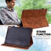 Nokia T10 Peacock Embossed Leather Tablet Case - Brown - 6
