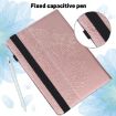 Nokia T10 Peacock Embossed Leather Tablet Case - Gold - 4