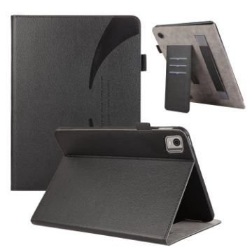 Nokia T21 10.4 2022 Tablet Case - Black Leather Sucker Cover - 1