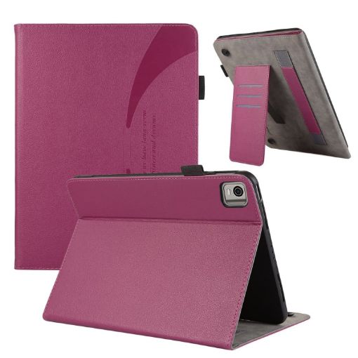 Nokia T21 10.4 2022 Purple Leather Tablet Case - 1