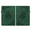 Nokia T20 Butterfly Flower Leather Tablet Case - Green - 2