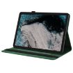 Nokia T20 Butterfly Flower Leather Tablet Case - Green - 4