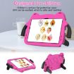 Nokia T20 10.36 2021 Ice Baby EVA Shockproof Tablet Case - Rose Red+Black - 3