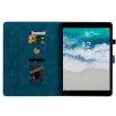 Nokia T21 Lily Embossed Leather Tablet Case - Dark Blue - 4