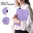 Nokia T10 Lily Embossed Leather Tablet Case - Purple - 7