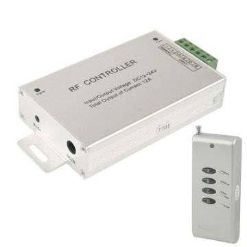 12A RF Audio Controller for RGB LED Strip Remote - Silver - 1