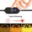 JUNSUNMAY Type-C to USB LED Dimmer Switch Controller - 1m White - 5
