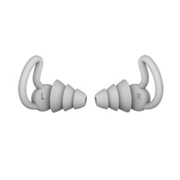 iMeBoBo A1 Shark Fin Nano Silicone Earplugs, Three Layer Grey - 1