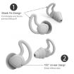 iMeBoBo A1 Shark Fin Nano Silicone Earplugs - Grey - 3
