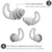 iMeBoBo A1 Shark Fin Nano Silicone Earplugs - Two Layer Black - 4