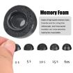 Memory Foam Ear Caps for TWS Airpods Pro - Large Gray - 4