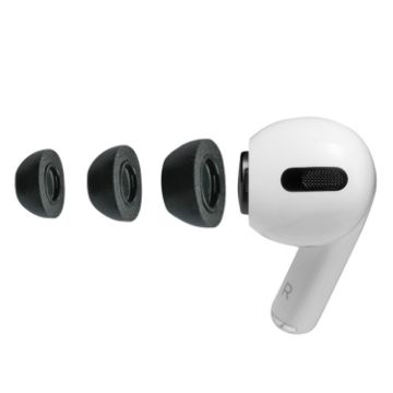 Slow Rebound Foam Earmuffs for AirPods Pro - Size M - Black - 1