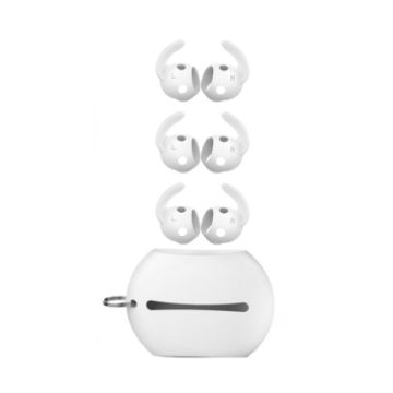 Beats Studio Buds AhaStyle PT172 Earphone Silicone Ear Caps + Case (White) - 1