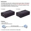HDMI to RJ45 Ethernet Cable Extender 100m - 4K HD Signal Amplifier - EU Plug - 4