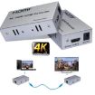 HDMI to RJ45 Ethernet Cable Extender 100m 4K HD Signal Amplifier - UK Plug - 2