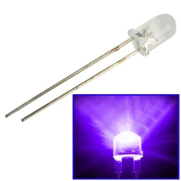 1000pcs 5mm Purple Light Water Clear LED Lamp - Pack of 1000 - 1
