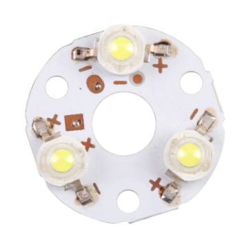 3W 3 LEDs Module Lamp Ceiling Lighting Source 32mm, DC9V White Light - 1