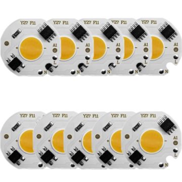 10 pcs COB LED Light Chip AC 220V LED Bulb Light (12W) - 1