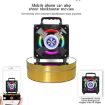 12cm 360 Degree Rotating Turntable Matte Electric Display Stand Black - 5