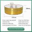 12cm 360 Degree Rotating Turntable Mirror Electric Display Stand - Gold - 3
