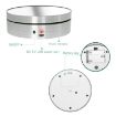 12cm 360 Degree Rotating Turntable Mirror Electric Display Stand - Black - 9