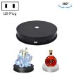 30cm Electric Rotating Turntable Display Stand LED Light Video Shooting Props - 1