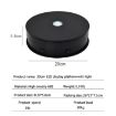 20cm Electric Rotating Turntable Display Stand LED Light - Black - 2