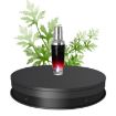 20cm Electric Rotating Turntable Display Stand LED Light - Black - 5