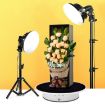 20cm USB Electric Rotating Turntable Display Stand - Black Base Black Velvet - 5