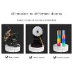13.8cm USB Charging Smart 360 Degree Rotating Turntable Display Stand - White - 7