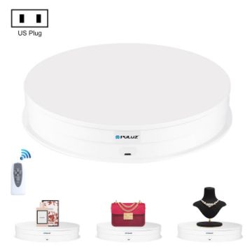 PULUZ 30cm Rotating Turntable Display Stand, Load 10-15kg, US Plug - 1
