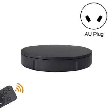 30cm Remote Control Speed Electric Turntable Sample Display Stand - AU Plug (Black) - 1