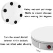 30cm Remote Control Electric Turntable Display Stand, UK Plug (Black) - 4
