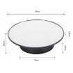 25cm USB Power Rotating Display Stand Turntable - Golden Mirror - 3