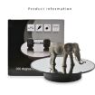 25cm USB Power Rotating Display Stand Turntable - Golden Mirror - 7