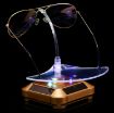 360 Degree Rotating Turntable Glasses Display Stand - Gold - 5
