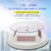 12cm Solar Rotating Display Stand Turntable - Black - 4