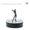 Adjustable Speed Rotating Display Stand Turntable (White Velvet) - 4