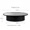 20cm Two-Way Turntable Display Stand - Black Mirror - 3