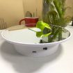 20cm Mirror Two-way Turntable Display Stand - Silver - 6