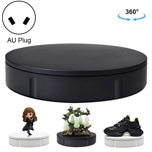 22cm Electric Rotating Display Stand Turntable, Load 50kg, AU Plug - 1